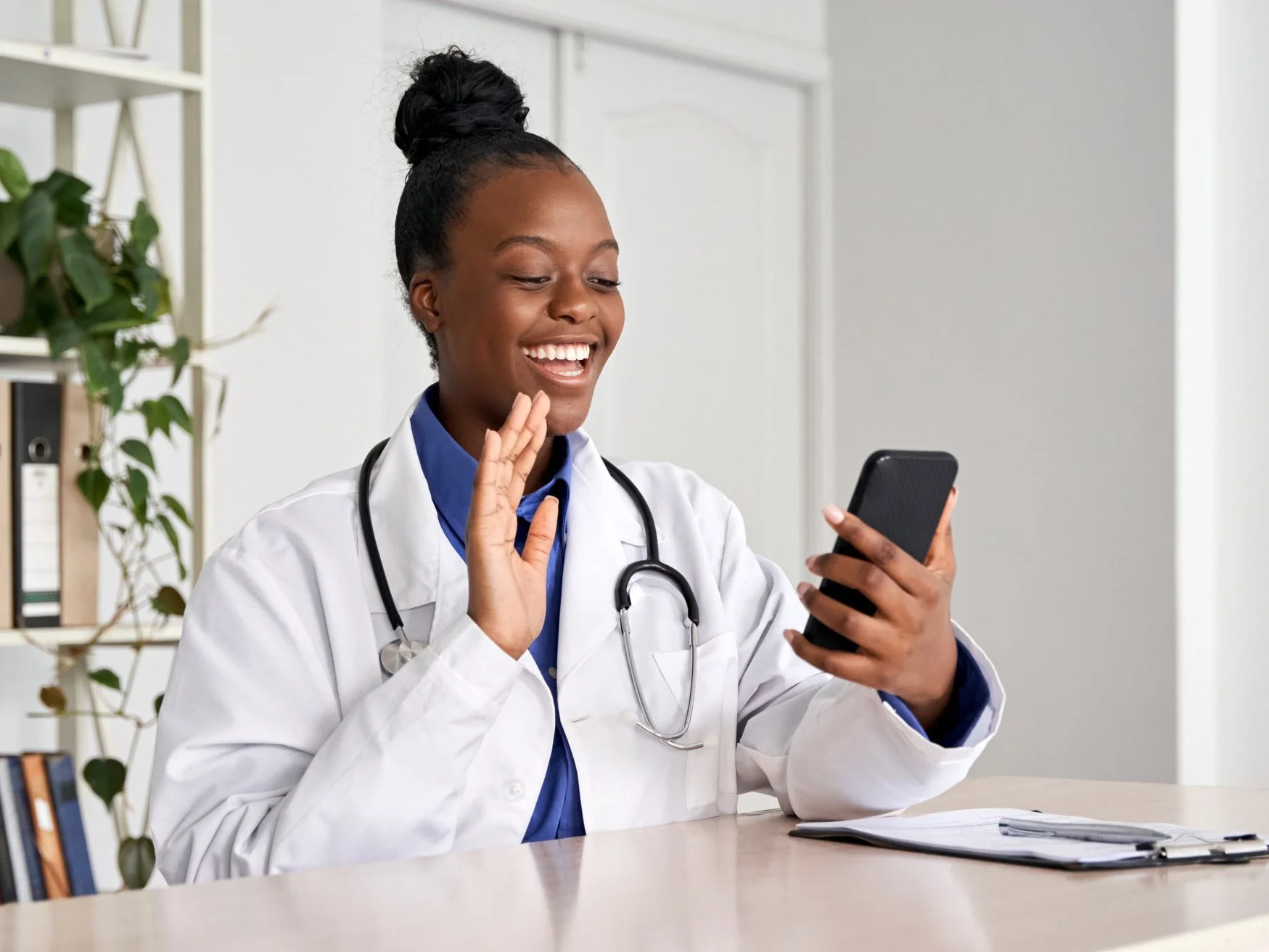 Veterinary clinic using white-label telehealth infrastructure